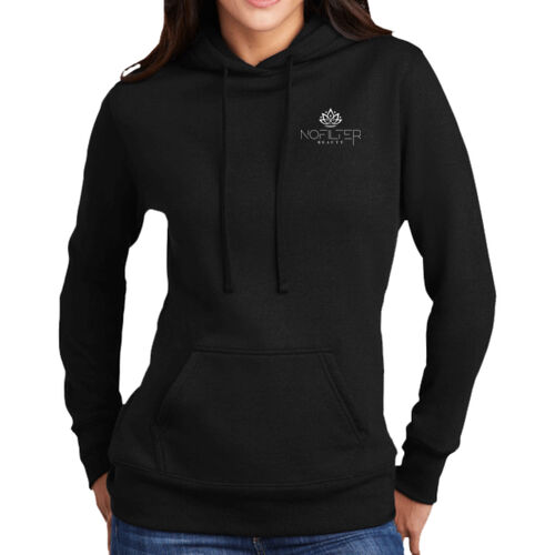 Front & Back - Women's Core Fleece Pullover Hooded Sweatshirt Thumbnail