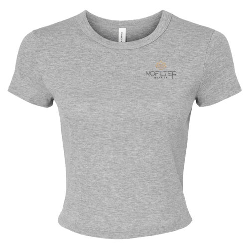 Front & Back - Women's Micro Rib Baby Tee Thumbnail